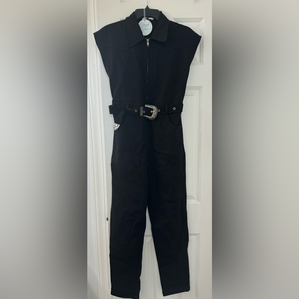 Cloud Ten Black Denim Jumpsuit - Small NWT